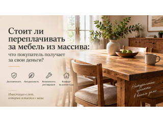 Стоит ли переплачивать за мебель из массива: что покупатель получает за свои деньги?